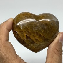 138.7g,2.1&quot;x2.5&quot;x1.1&quot; Natural Orange Quartz Heart Crystal Reiki Energy,B3443 - £7.23 GBP