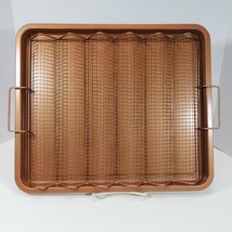 Copper Chef 2-Piece Set Non-Stick Bacon Crisper Pan &amp; Cookie Sheet AS SEEN ON TV - £19.27 GBP