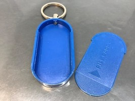 Vintage Keyring PILL CADDY Keychain PILULIER Ancien Porte-Clés BOITE A P... - $7.45