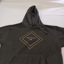 RVCA Men's Gray Drawstring Pullover Hoodie Sweatshirt Measured Chest 48" image 6