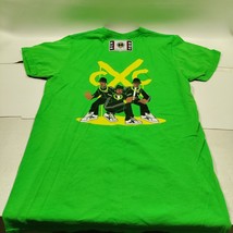 Cross Colours Run DMC Size Small Lime Green Tee Shirt CXC - $12.82