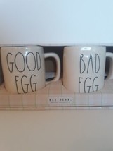 Rae Dunn Mugs Set Of 2 NEW   “Good Egg/Bad Egg” Mug LL MAGENTA FARMHOUSE... - $29.69