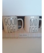 Rae Dunn Mugs Set Of 2 NEW   “Good Egg/Bad Egg” Mug LL MAGENTA FARMHOUSE... - £23.79 GBP