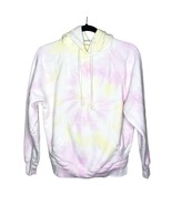 REFORMATION Tanner Classic Hoodie Creamsicle Yellow Pink Tie Dye Sz Small - $33.87