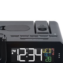 Alarm Clock With Wireless Charging La Crosse Technology Projection Wattz 2.0 New - $58.99