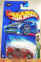 2004 Hot Wheels #110 Treasure Hunt 10/12 TANTRUM Dark Red w/RR Chrome Pfd Spokes - £9.03 GBP