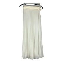 Zara Women&#39;s White Pleated Maxi Skirt With Belt Size XS - £40.89 GBP