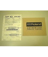 ROLAND XP-10 Synthesizer SERVICE NOTES MANUAL Circuit Schematics &amp; PART ... - £14.83 GBP