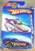 2010 Hot Wheels Walmart #158 Hw Racing Ford Mustang Funny Car Purple w/GDYR 5Sp - £11.41 GBP