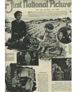 First National Pictures Magazine Ad 1924 Coleen Moore Ben Lyon So Big  - £14.03 GBP
