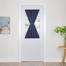 Panovous Small Door Window Curtains For Front Door Navy Blackout Patio Door - £35.13 GBP