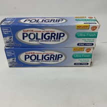 (2) Super Poligrip Ultra Fresh Mint Flavor Denture Adhesive Cream 1.4 oz... - $17.14