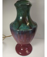 Fulper Arts And Crafts Pottery Ceramic Vase Lamp Moss to Rose Flambe - £233.62 GBP