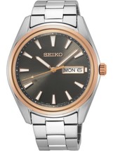 Seiko Quartz Black Dial Men&#39;s Watch SUR344P1  Neo Classic - £117.64 GBP