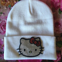 Hello Kitty White Beanie One Size Fits All - £14.23 GBP