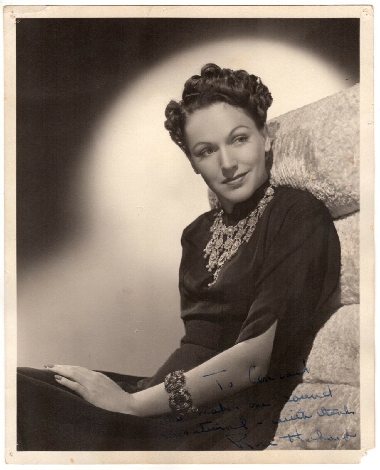 *ROSE HOBART (c.1940s) Vintage Original Double-Wt 8x10 INSCRIBED BY ROSE... - $65.00