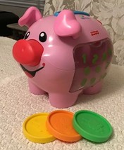 Fisher Price Laugh and Learn: Learning Piggy Bank - Comes with 3 Coins, J2462 - £9.49 GBP