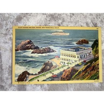 Cliff House Seal Rocks San Francisco Linen Postcard Stanley A Piltz 8A-H474 - £5.48 GBP
