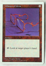 Glasses of Urza - 5th Series - 1997 - Magic The Gathering - £1.11 GBP