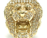 Cubic zirconia Men&#39;s Fashion Ring 10kt Yellow Gold 372253 - £185.93 GBP