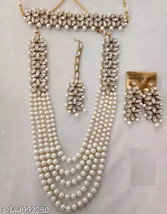 Kundan Bridal Jewelry Set Choker Necklace Earrings Dulhan Party Wedding Wear11 - £16.72 GBP