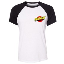 Bazinga Big Bang Theory Sheldon Cooper Fan Costume Women&#39;s T-Shirt Graphic Tee - £14.08 GBP