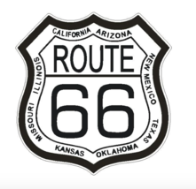 12&quot; us route 66 historic bumper sticker decal usa made - £23.42 GBP