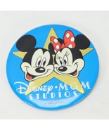 Disney MGM Studios Button 3&quot; Diameter Mickey + Minnie Mouse 1987  Pin Back - €6,75 EUR
