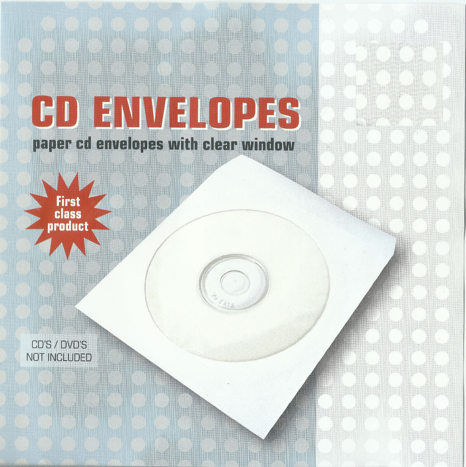 50 Disc STORAGE Paper SLEEVES Envelope w clear window flap cd dvd blu ray SLEEVE - $21.72