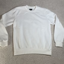 Forever 21 Pullover Long Sleeve White Sweatshirt Men&#39;s Size Medium - $14.99