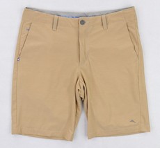 Tommy Bahama Chip and Run Golf Shorts Mens 32 Tan Khaki 10&quot; Inseam - £24.09 GBP