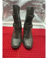 Ristin Davis Women&#39;s Size 7.5 M Brown Leather Pointy-Toe Buckled Stilett... - $27.16 CAD