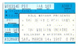 Jerry Garcia Band Concert Ticket Stub March 14 1987 Los Angeles California - £27.58 GBP