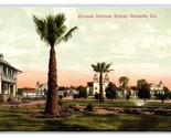 Sherman School Grounds Riverside California CA UNP DB Postcard D19 - $5.08