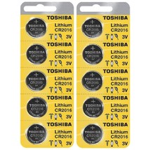 50 X New Original Toshiba CR2016 Cr 2016 3V Lithium Battery BR2016 DL2016 - £30.01 GBP