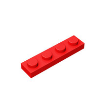 100pcs Part 3710 Plate 1x4 Red Building Pieces Block Compatible with Parts Brick - £13.95 GBP