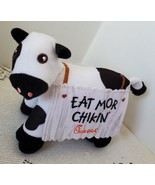 Chick-fil-A Plush Cow Doll Toy Eat Mor Chikin Sign 4&quot; LIMITED EDITION  - $11.00