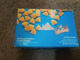1980s Vintage Girl Scout Cookie Box ( 1/2 FULL!) Golden Yangles Building... - $45.59