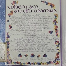 Wear Purple X Stitch Kit Janlynn Sampler When I Am Old Woman I Shall War... - £7.05 GBP