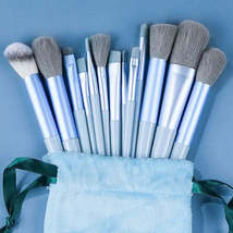 Soft Fluffy Makeup Brush Sets with Velvet Bag 13Pcs - £10.20 GBP