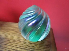 Art Studio Iridescent Swirl Paperweight 1991 Signed [Ppw] - £106.83 GBP