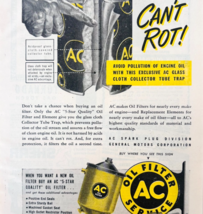 1948 AC Oil Filter Service Advertisement Automotive Engine Care Vintage ... - $469.08 MXN