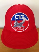 Vtg US Air Force USAF Boeing C-17 Globemaster III Airlifter Patch Trucker Hat - £63.70 GBP