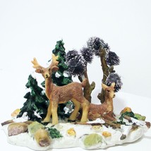 Winter Scene with Deer Christmas 2.25 in. tall - £2.95 GBP