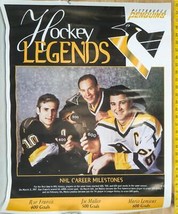 Pittsburgh Penguins Mario Lemieux Poster Hockey Legends Ron Francis Joe ... - £69.84 GBP
