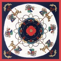 Vanner House Horse &amp; Buggy Women&#39;s Silk Scarf Size One Size - $44.55