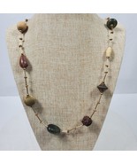 Vintage Peruvian Statement Necklace 40 Inch Single Strand Pullover - €24,98 EUR