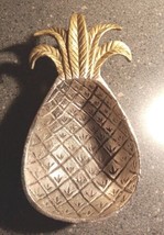 Mudpie Pineapple Pewter Metal Bowl Trinket Dish Gold Silver 4x8 - £13.42 GBP