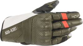 Alpinestars Mens Road Kei Gloves Green/Black/White/Red Size: Large - £91.60 GBP