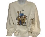 Vintage Carolyn Shores Wright Sweatshirt Noahs Ark Made In USA Size XL M... - £10.38 GBP
